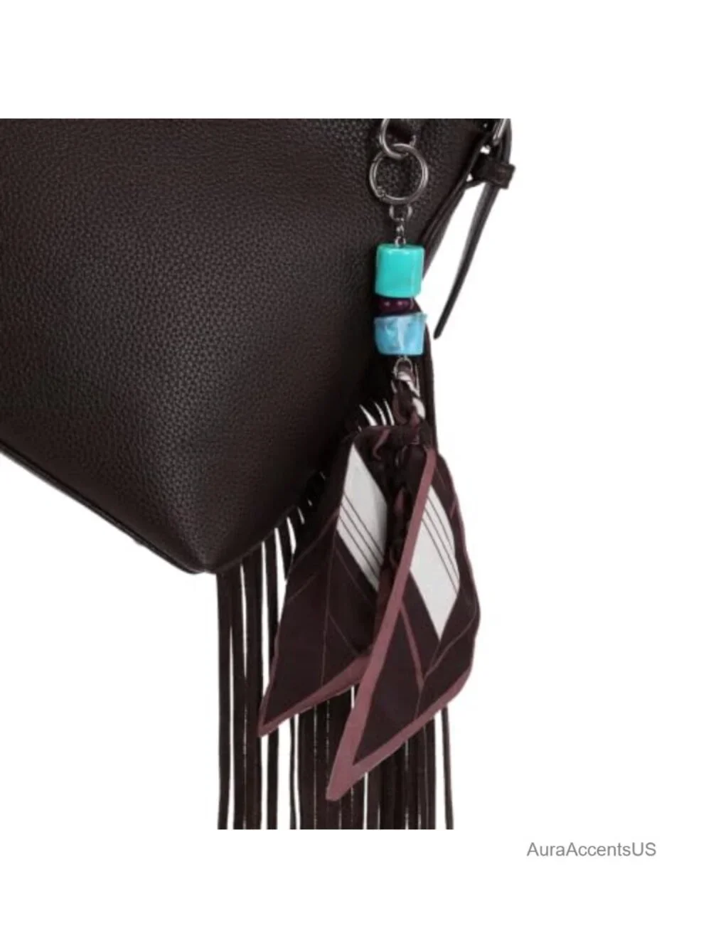 Montana West Faux Leather Hobo Crossbody Bag Fringe Tassel